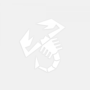 Abarth Adesivo Scorpione BIANCO 160MM